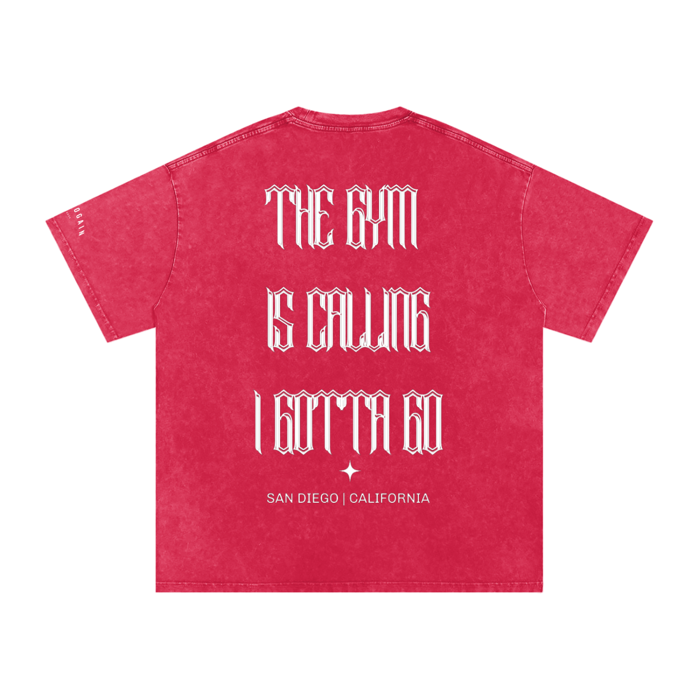 [The GYM Is Calling] Snow Washed Oversized Cotton T-Shirt