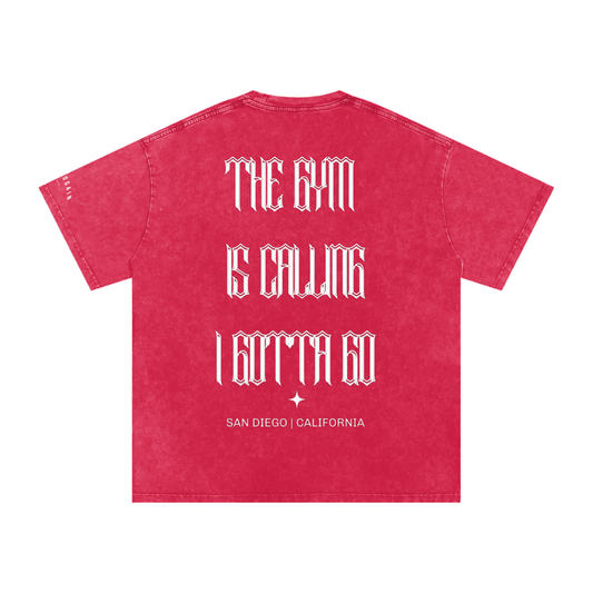 [The GYM Is Calling] Snow Washed Oversized Cotton T-Shirt
