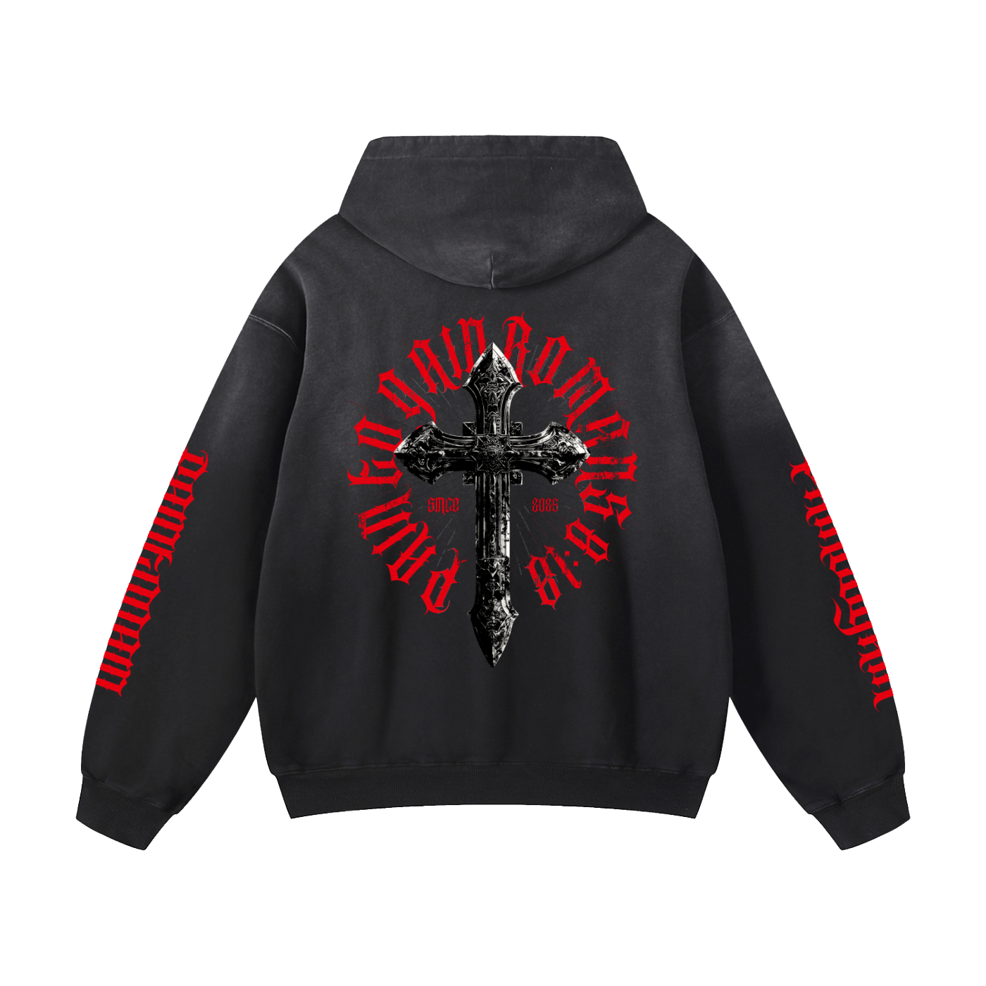 Heavyweight Sunfade Oversized Hoodie [PTG ROMANS 8:18]