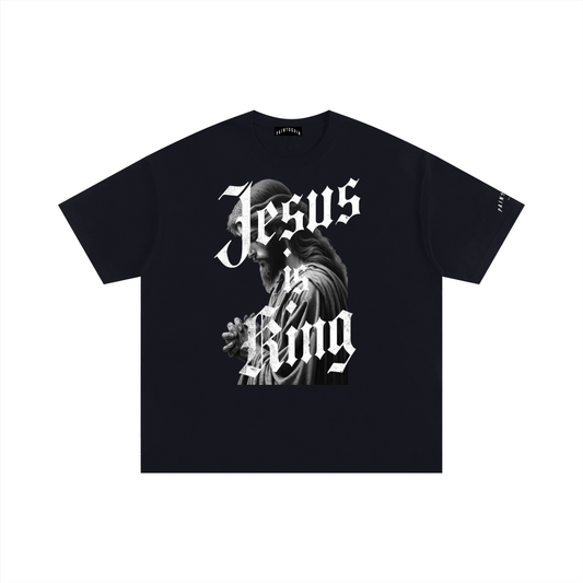 Oversized Cotton T-Shirt [Jesus is King]