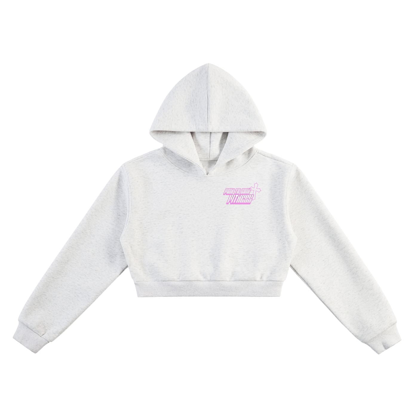 Essential Cropped Hoodie [PTG PINK DROP]