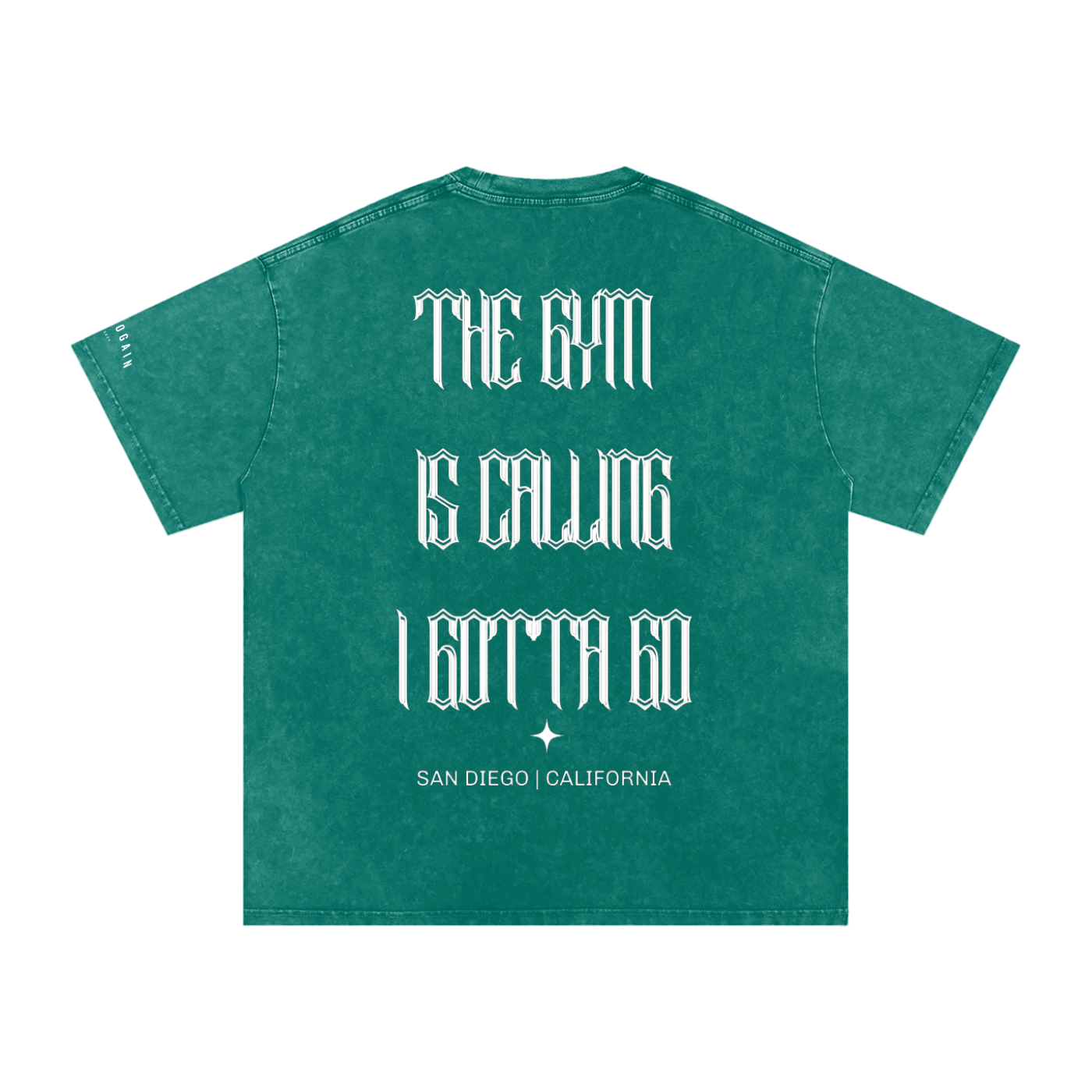[The GYM Is Calling] Snow Washed Oversized Cotton T-Shirt