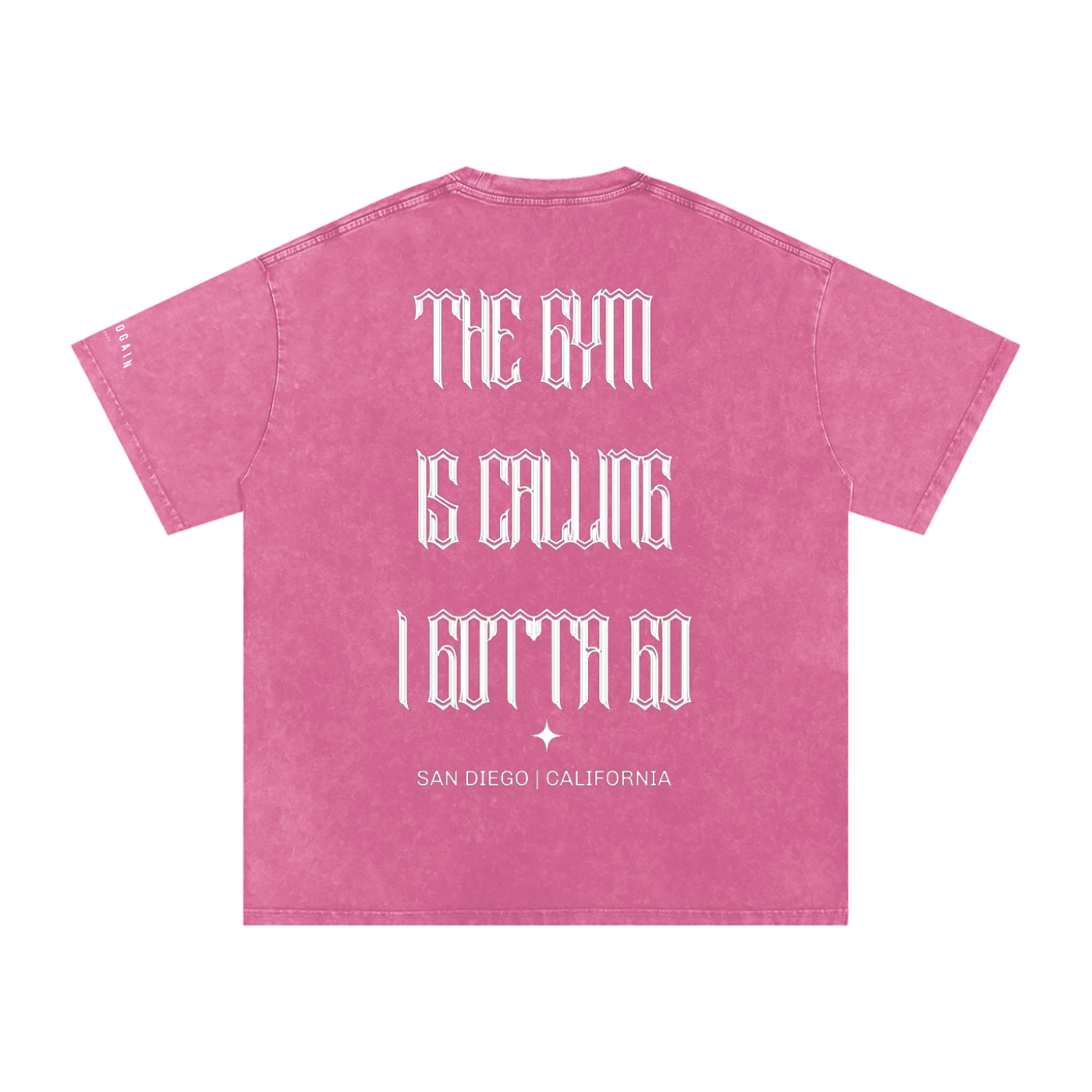[The GYM Is Calling] Snow Washed Oversized Cotton T-Shirt