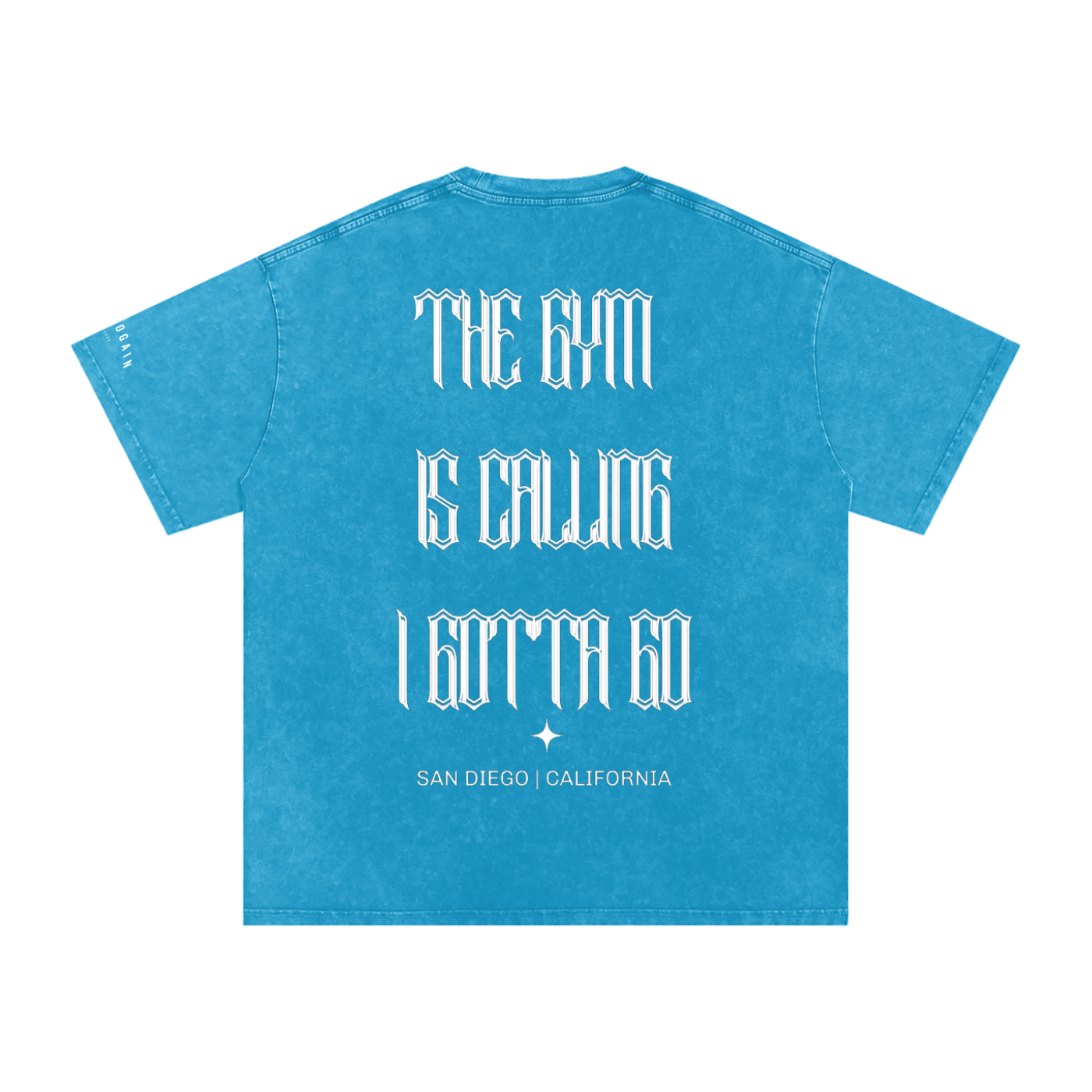 [The GYM Is Calling] Snow Washed Oversized Cotton T-Shirt