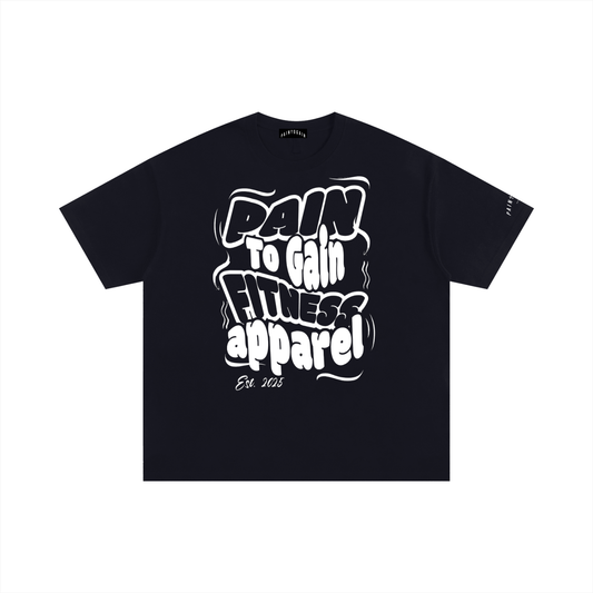 Oversized Cotton T-Shirt [PTG Bubble letters]