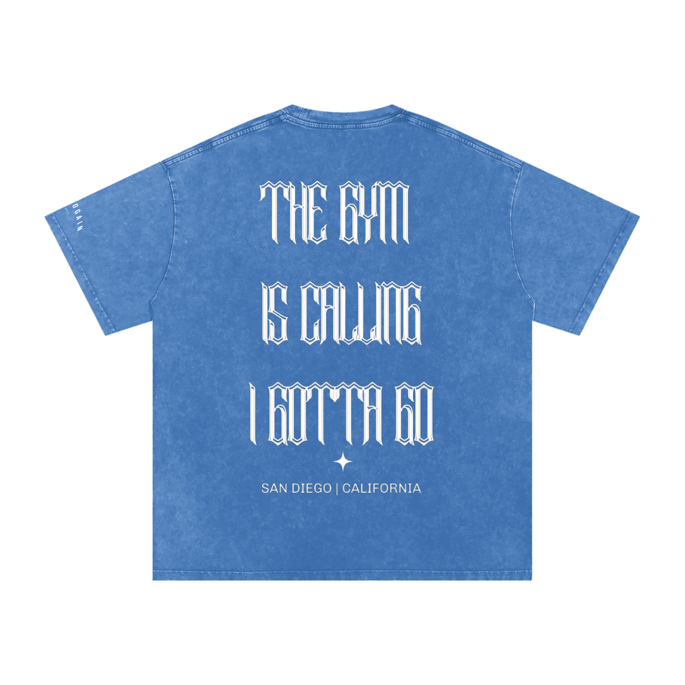 [The GYM Is Calling] Snow Washed Oversized Cotton T-Shirt