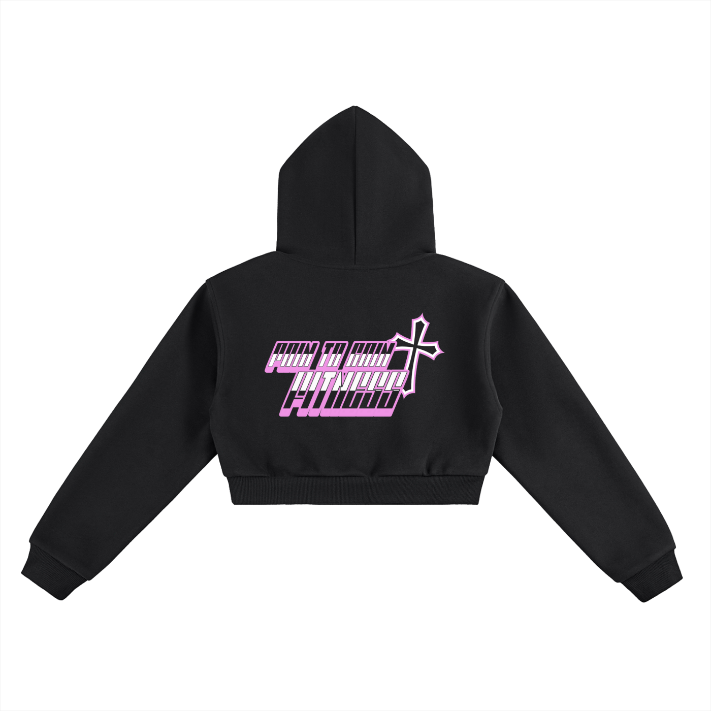 Essential Cropped Hoodie [PTG PINK DROP]