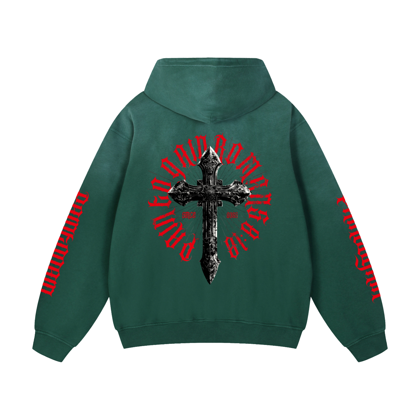 Heavyweight Sunfade Oversized Hoodie [PTG ROMANS 8:18]