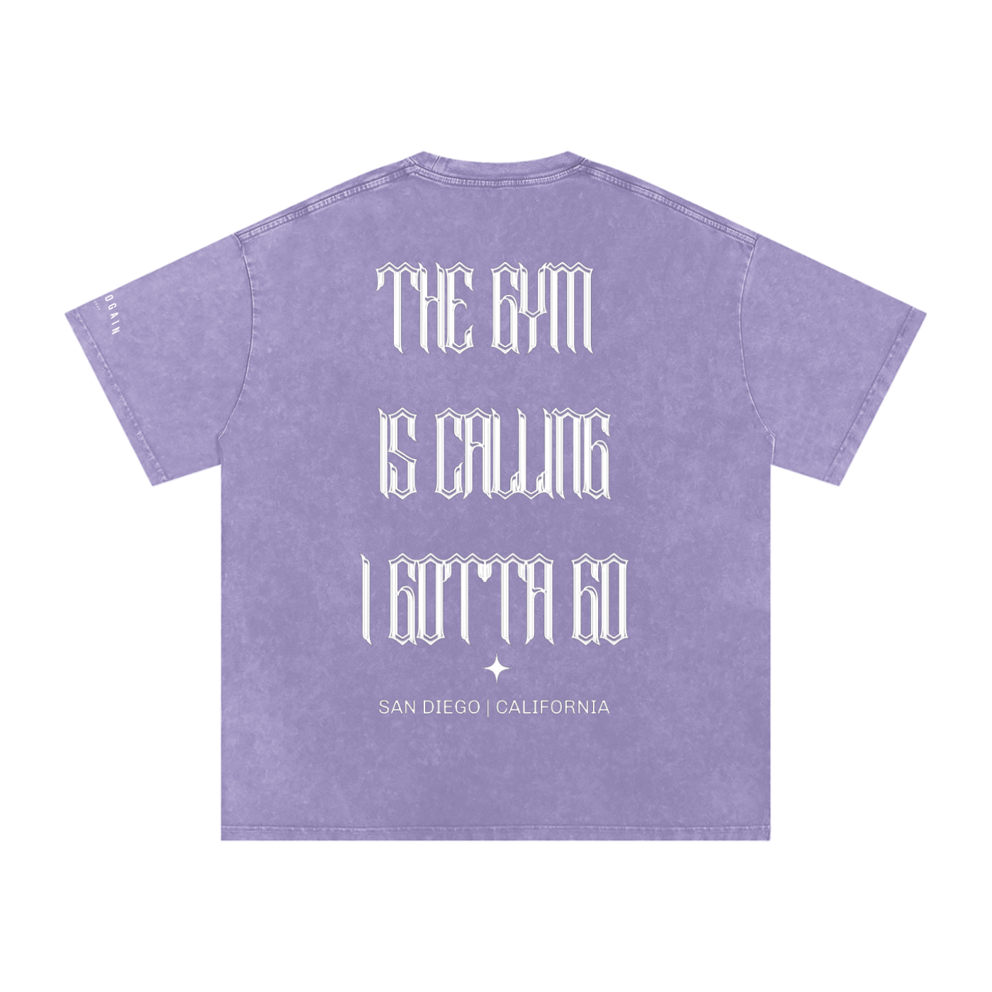 [The GYM Is Calling] Snow Washed Oversized Cotton T-Shirt