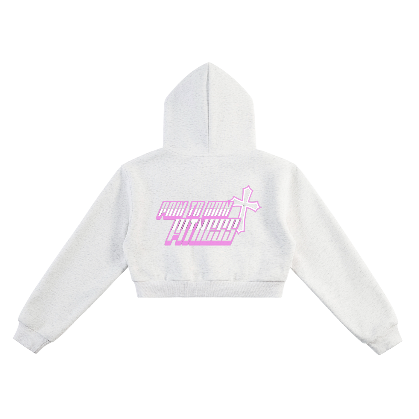Essential Cropped Hoodie [PTG PINK DROP]