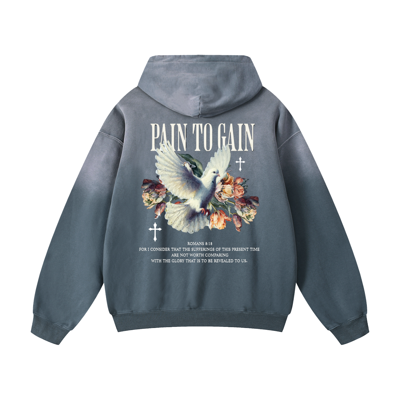 Heavyweight Sunfade Oversized Hoodie [PTG DOVE]