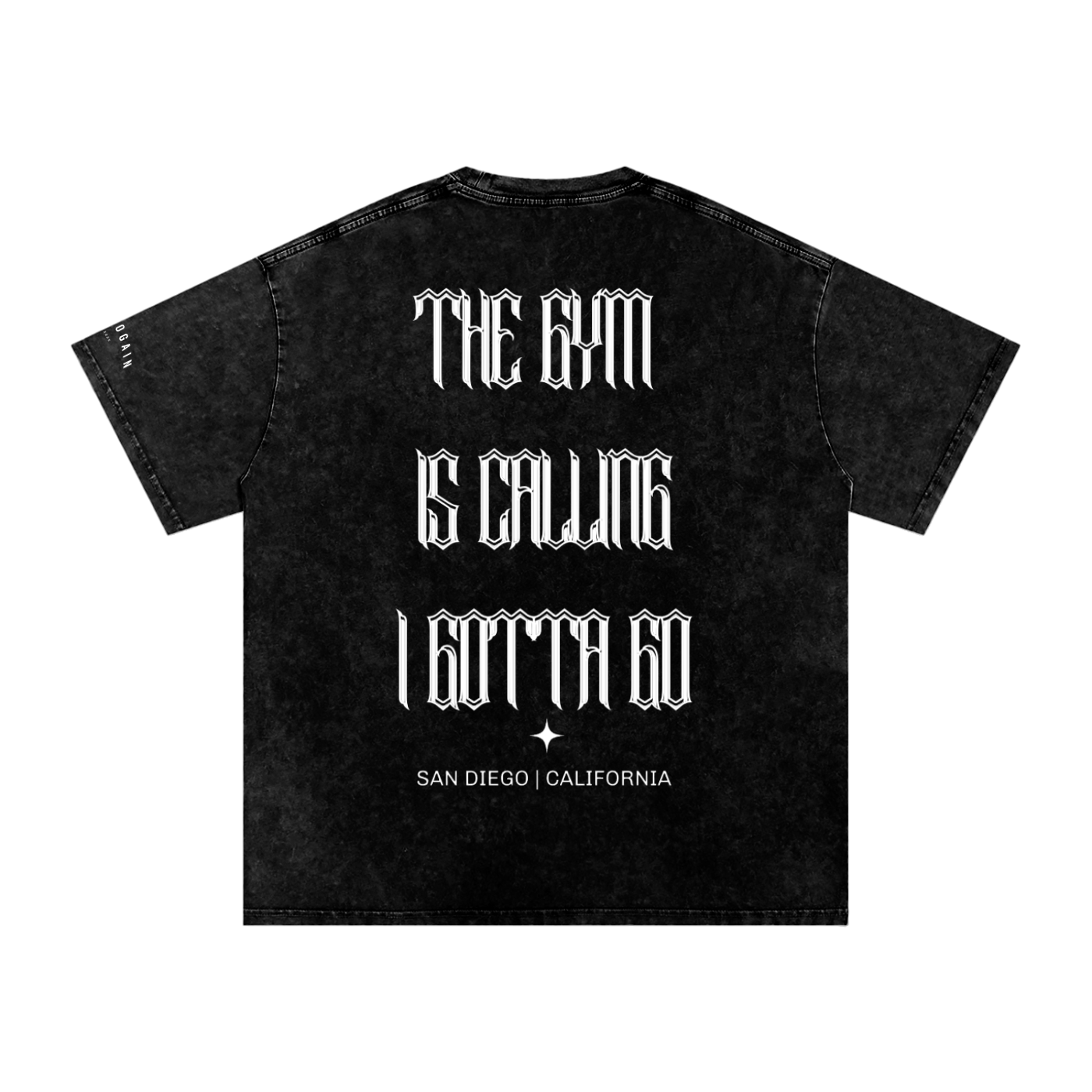 [The GYM Is Calling] Snow Washed Oversized Cotton T-Shirt