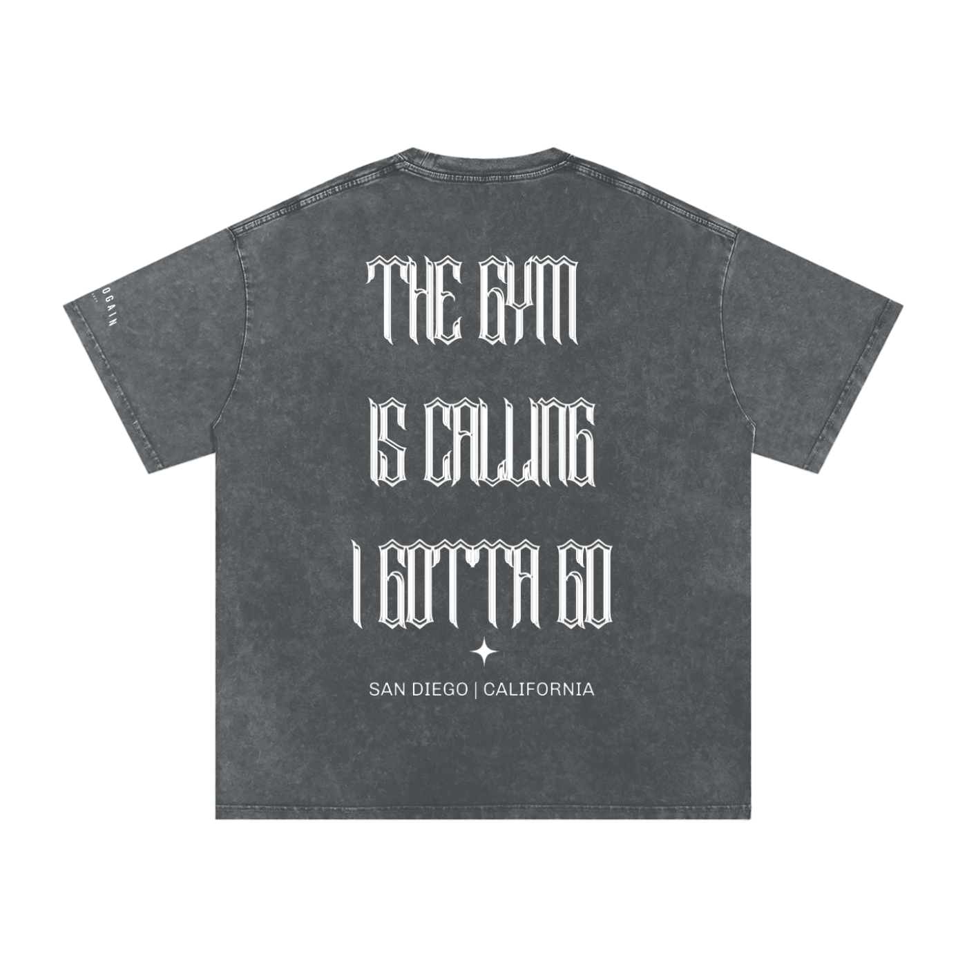 [The GYM Is Calling] Snow Washed Oversized Cotton T-Shirt