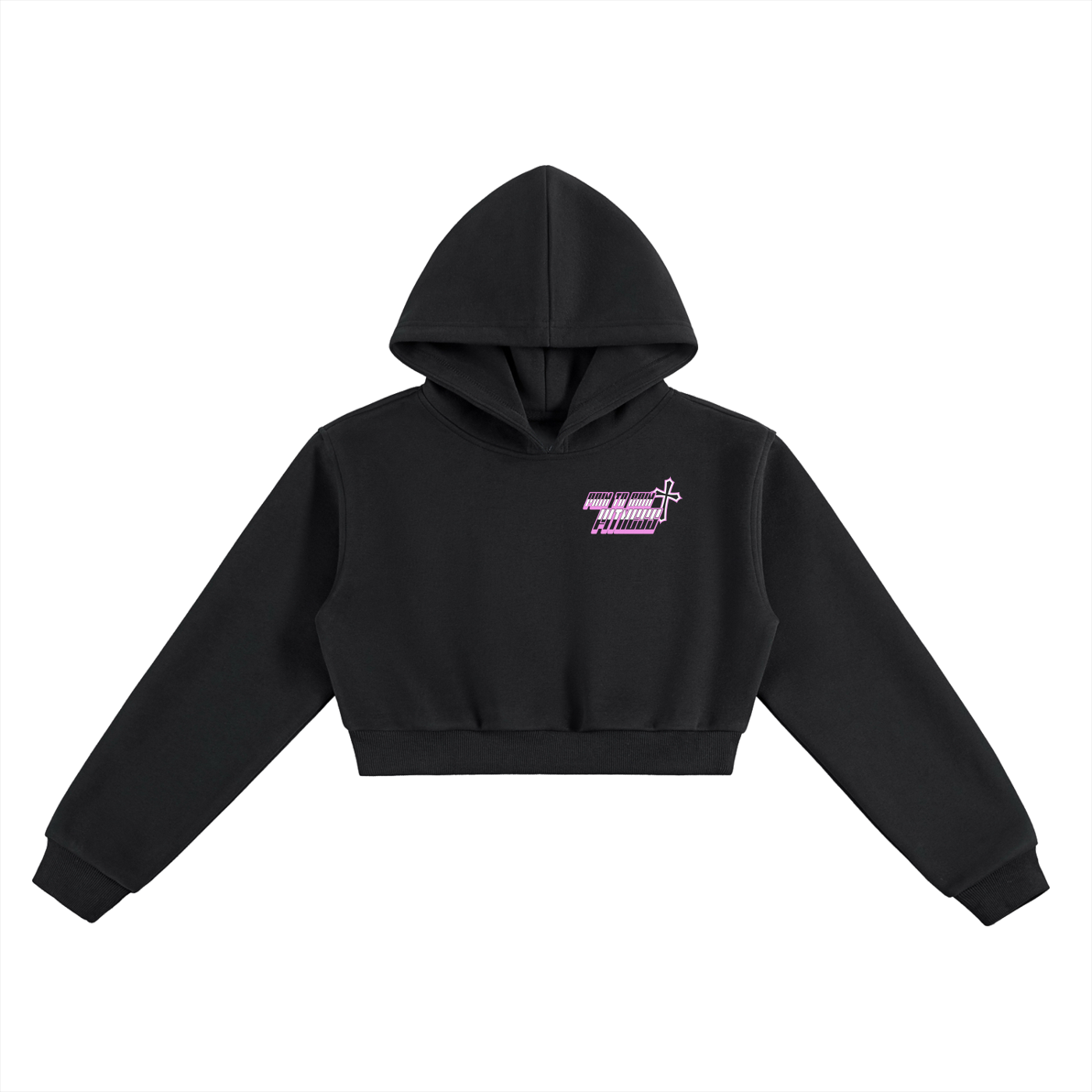 Essential Cropped Hoodie [PTG PINK DROP]